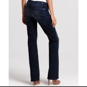 7 For All Mankind Crystal Pocket Jeans 28 Straight Leg 7FAM Dark Wash
